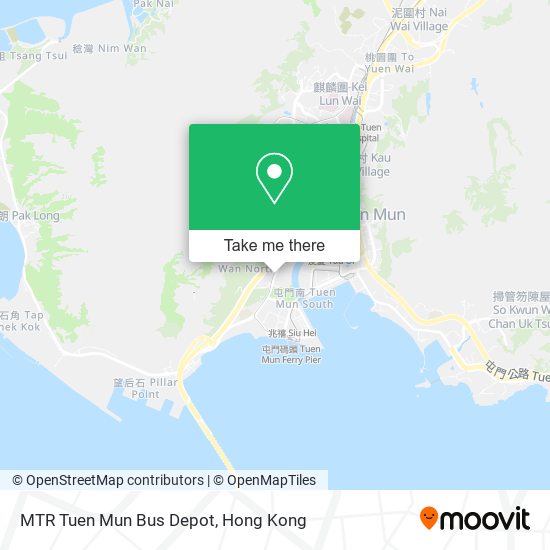 如何搭乘 巴士 或 輕鐵 前往屯門 Tuen Mun的MTR Tuen Mun Bus Depot？