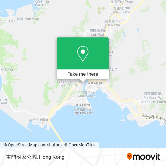 屯門國家公園地圖