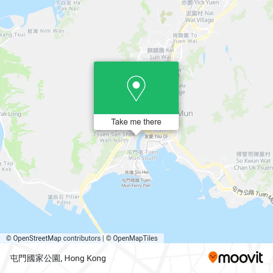 屯門國家公園 map