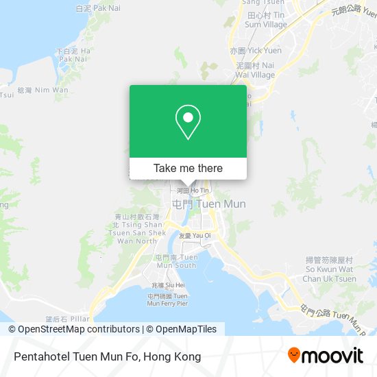 Pentahotel Tuen Mun Fo map
