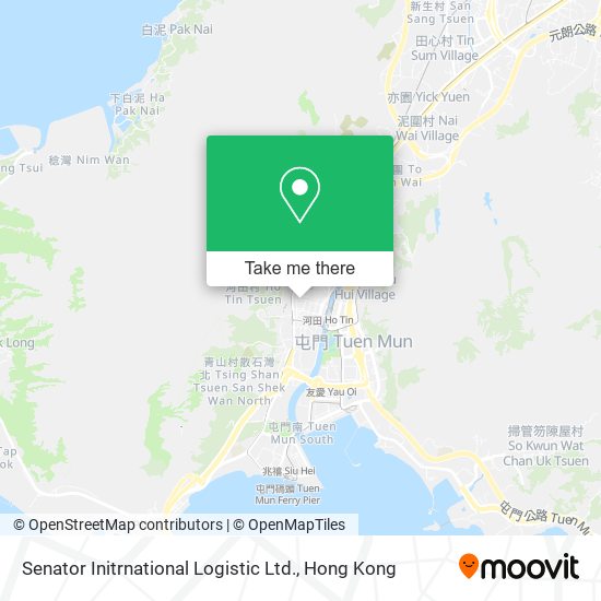 Senator Initrnational Logistic Ltd.地圖