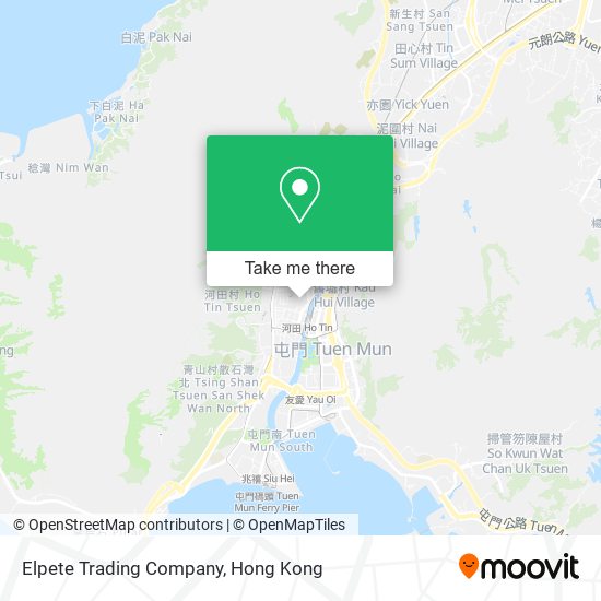 Elpete Trading Company map