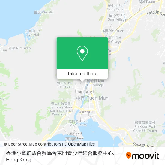 香港小童群益會賽馬會屯門青少年綜合服務中心地圖
