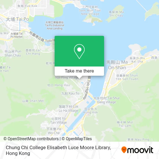 Chung Chi College Elisabeth Luce Moore Library map