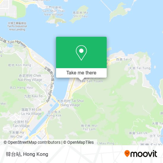 韓台站 map