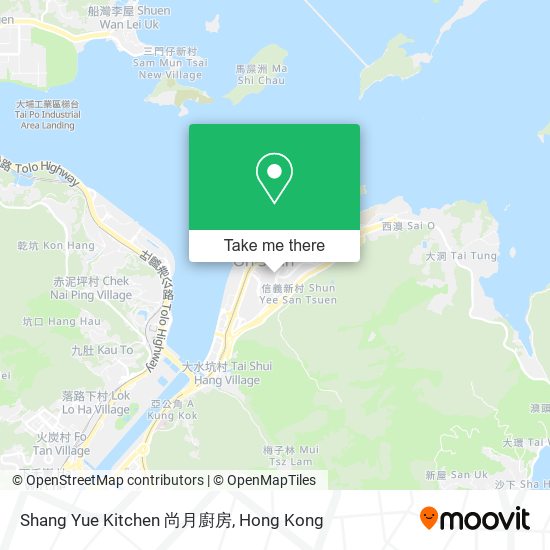 Shang Yue Kitchen 尚月廚房 map