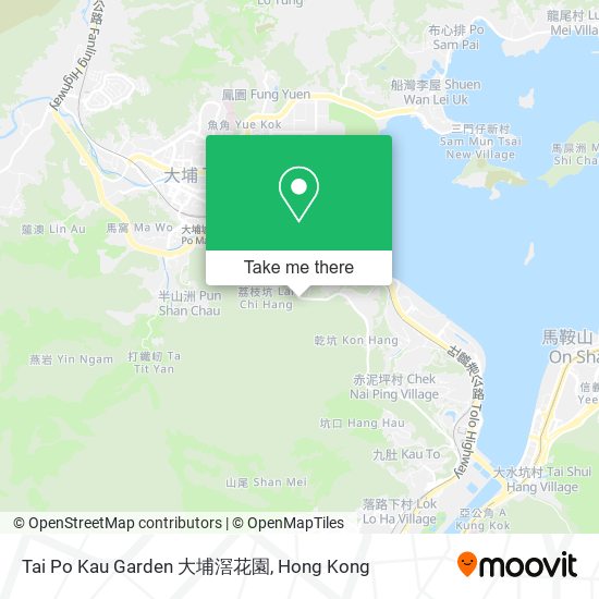 Tai Po Kau Garden 大埔滘花園地圖