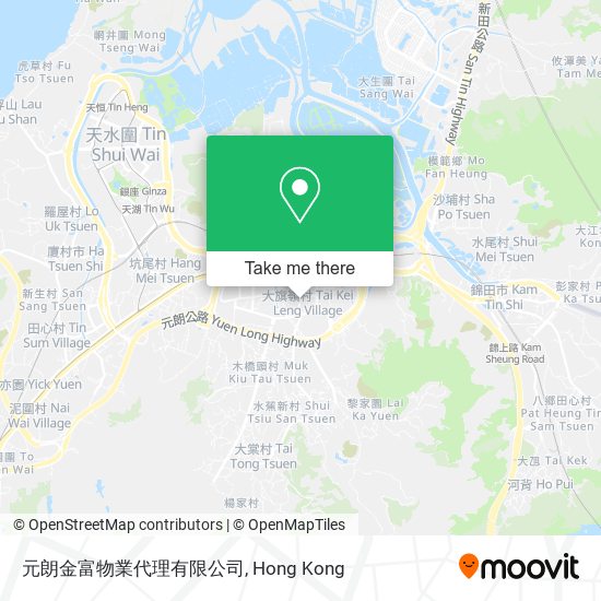 元朗金富物業代理有限公司 map