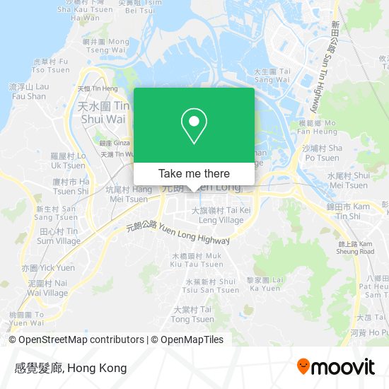 感覺髮廊 map