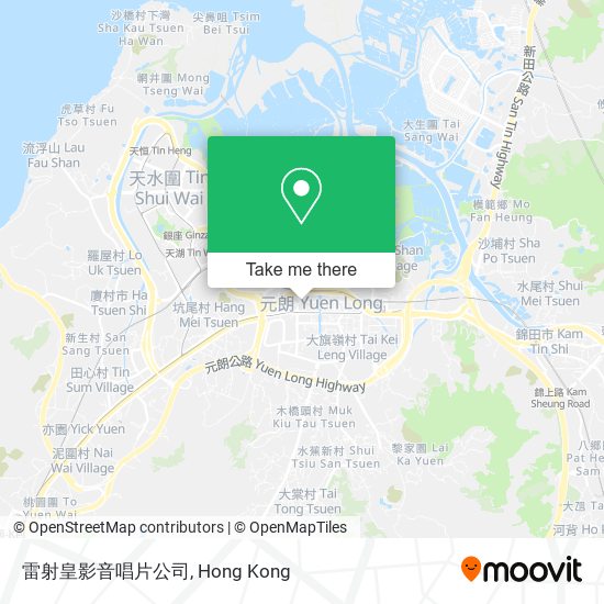 雷射皇影音唱片公司地圖