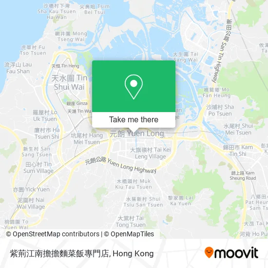 紫荊江南擔擔麵菜飯專門店地圖