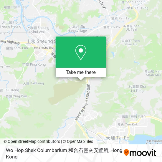 Wo Hop Shek Columbarium 和合石靈灰安置所地圖