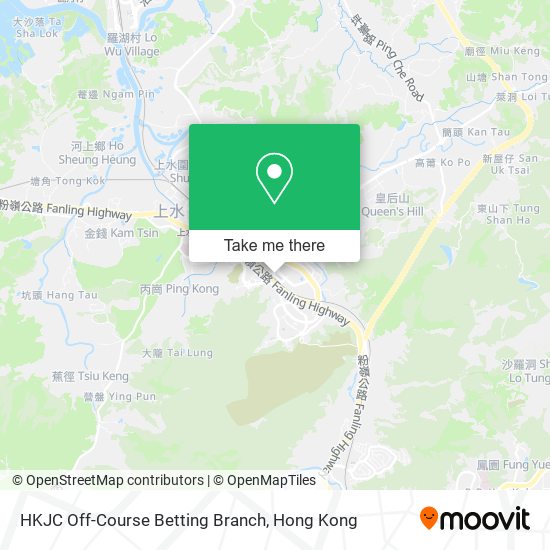 HKJC Off-Course Betting Branch map