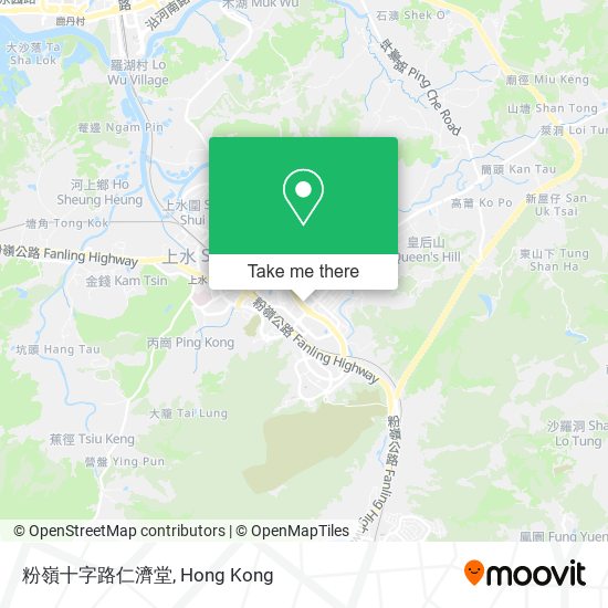 粉嶺十字路仁濟堂 map