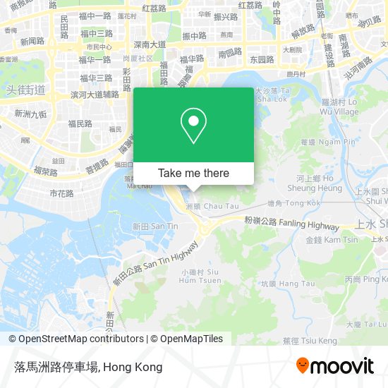 落馬洲路停車場 map