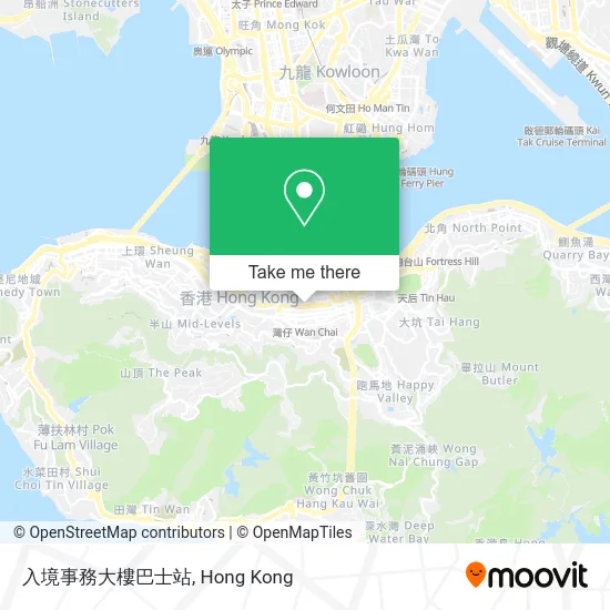 入境事務大樓巴士站 map