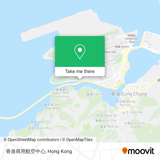 香港商用航空中心地圖