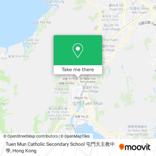 Tuen Mun Catholic Secondary School 屯門天主教中學 map