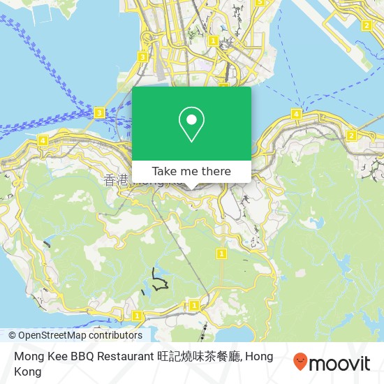 Mong Kee BBQ Restaurant 旺記燒味茶餐廳 map