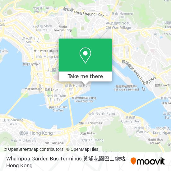 Whampoa Garden Bus Terminus 黃埔花園巴士總站 map