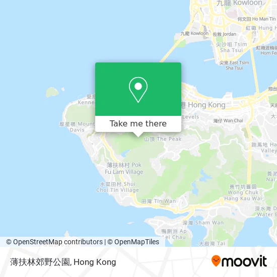 薄扶林郊野公園地圖