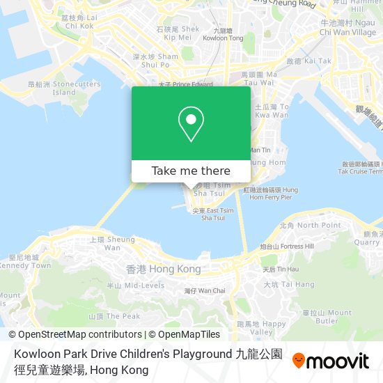 Kowloon Park Drive Children's Playground 九龍公園徑兒童遊樂場地圖