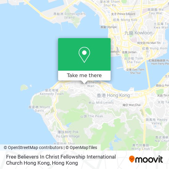 Free Believers In Christ Fellowship International Church Hong Kong map