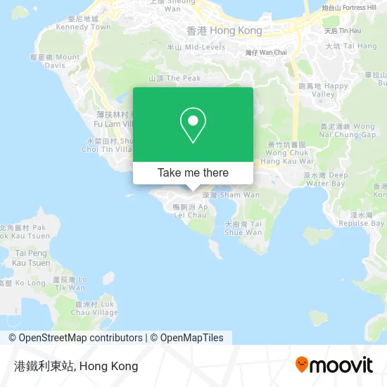 港鐵利東站 map