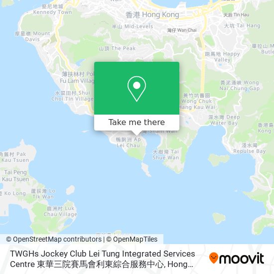 TWGHs Jockey Club Lei Tung Integrated Services Centre 東華三院賽馬會利東綜合服務中心 map