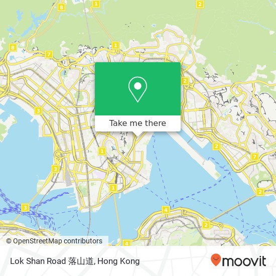 Lok Shan Road 落山道 map