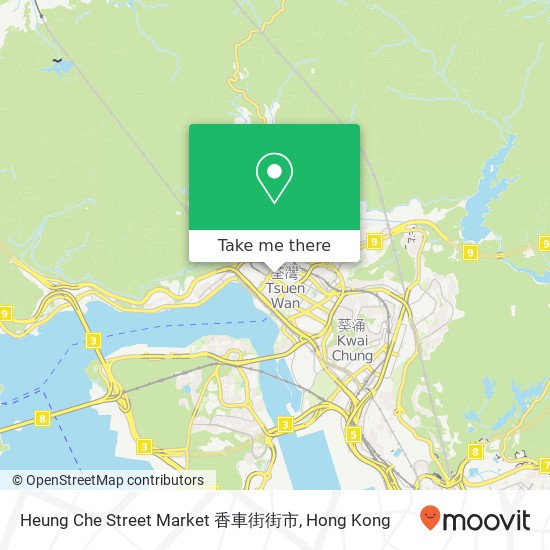 Heung Che Street Market 香車街街市 map