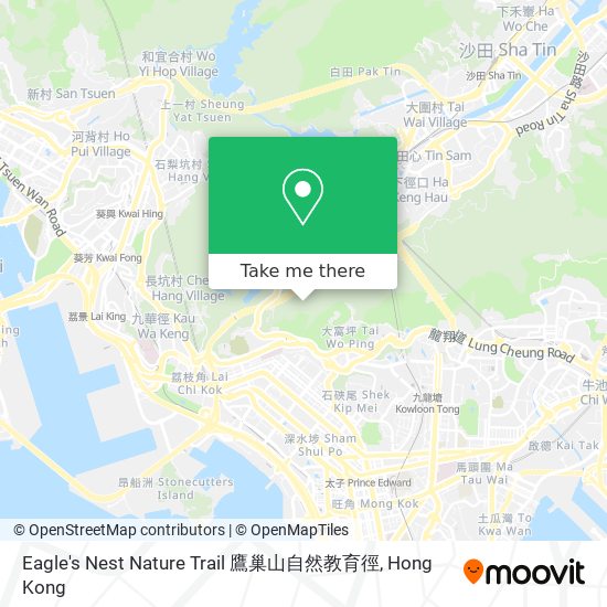 Eagle's Nest Nature Trail 鷹巢山自然教育徑 map