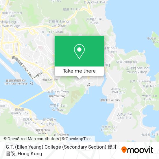 G.T. (Ellen Yeung) College (Secondary Section) 優才書院 map