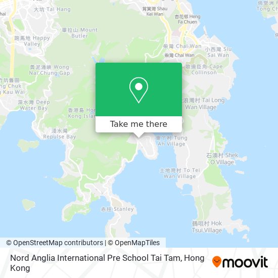 Nord Anglia International Pre School Tai Tam map