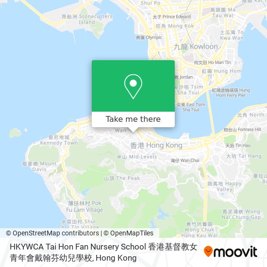 HKYWCA Tai Hon Fan Nursery School 香港基督教女青年會戴翰芬幼兒學校地圖