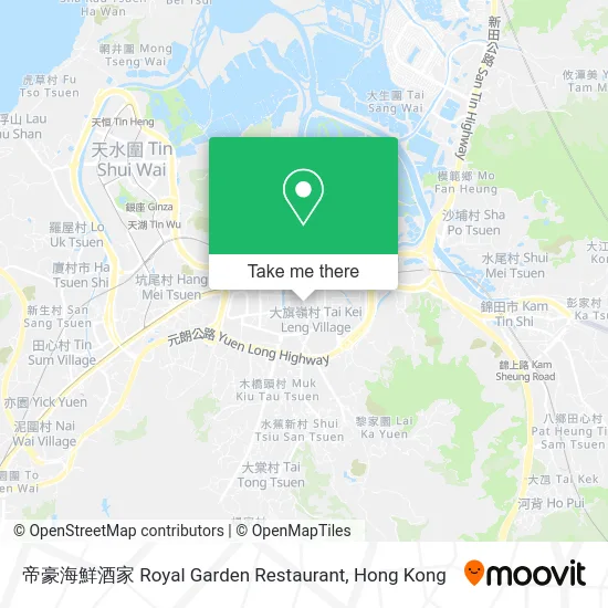 帝豪海鮮酒家 Royal Garden Restaurant map