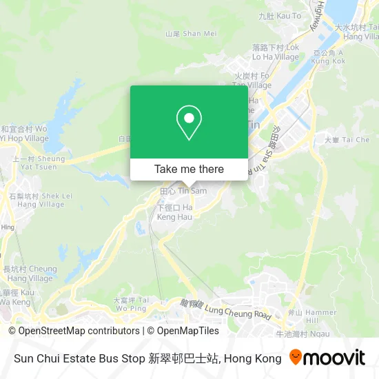 Sun Chui Estate Bus Stop 新翠邨巴士站 map
