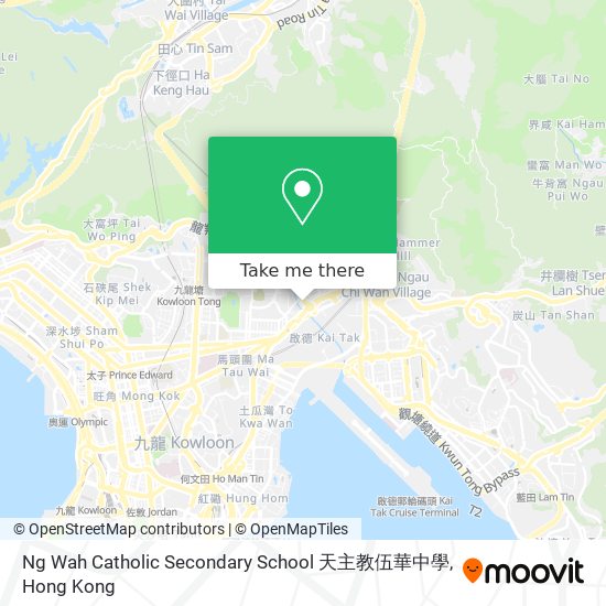 Ng Wah Catholic Secondary School 天主教伍華中學 map