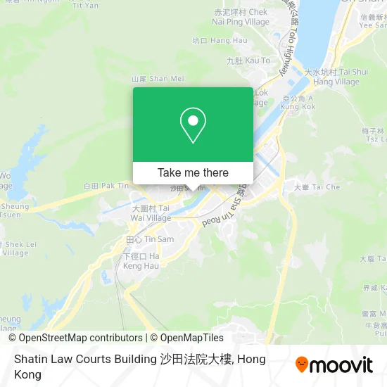 Shatin Law Courts Building 沙田法院大樓地圖