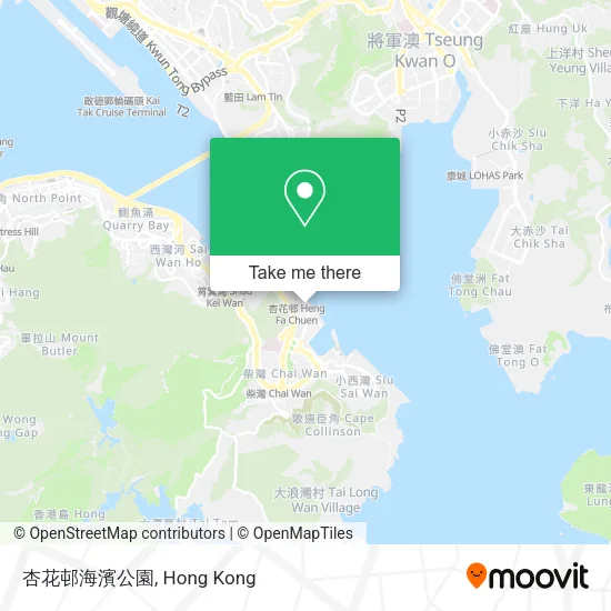 杏花邨海濱公園地圖