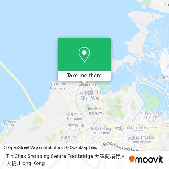 Tin Chak Shopping Centre Footbridge 天澤商場行人天橋地圖