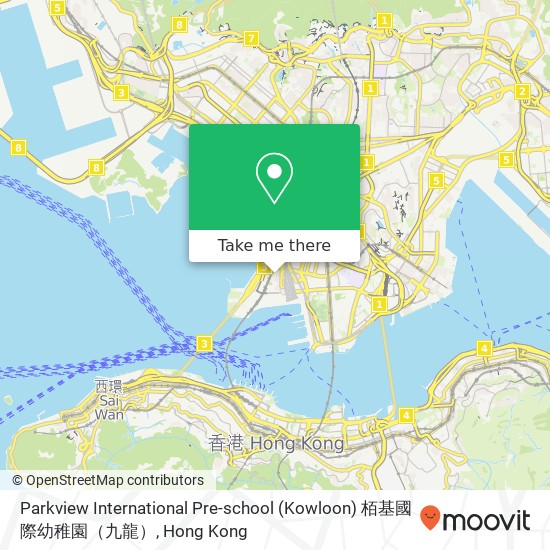 Parkview International Pre-school (Kowloon) 栢基國際幼稚園（九龍） map