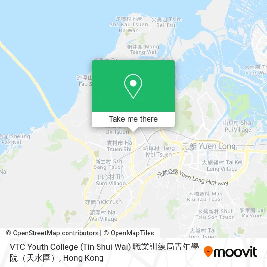 VTC Youth College (Tin Shui Wai) 職業訓練局青年學院（天水圍） map