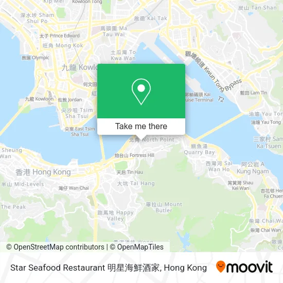 Star Seafood Restaurant 明星海鮮酒家地圖