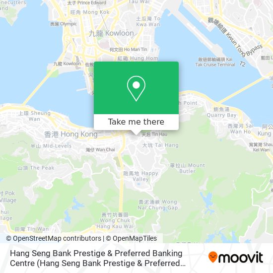 Hang Seng Bank Prestige & Preferred Banking Centre map