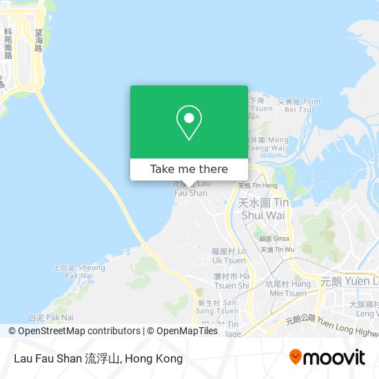 Lau Fau Shan 流浮山 map