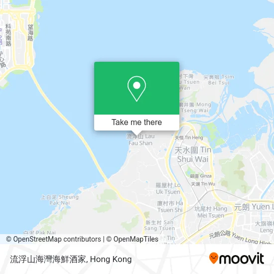 流浮山海灣海鮮酒家地圖