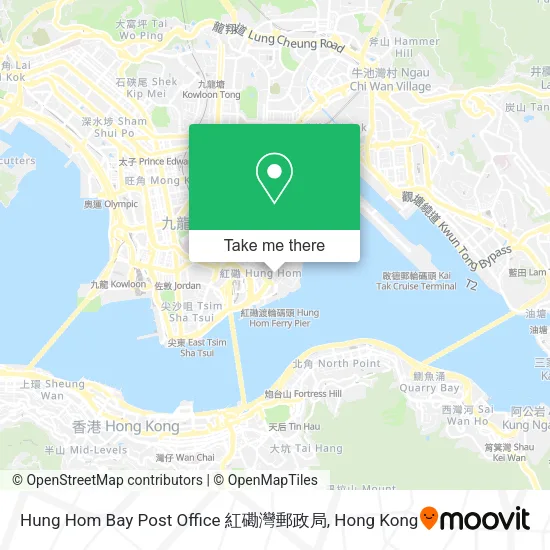 Hung Hom Bay Post Office 紅磡灣郵政局地圖