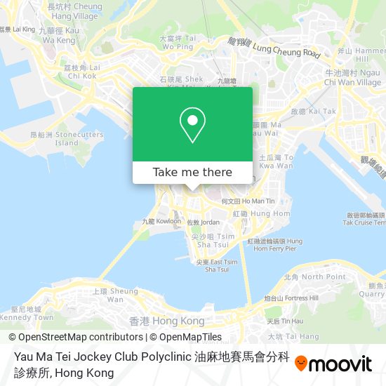 Yau Ma Tei Jockey Club Polyclinic 油麻地賽馬會分科診療所 map