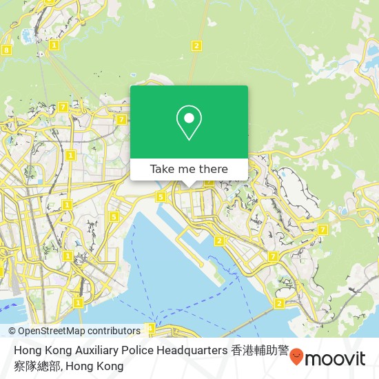 Hong Kong Auxiliary Police Headquarters 香港輔助警察隊總部 map